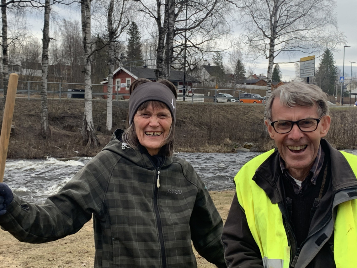 Prosjekt - Fugleparken - vårpuss - arbeidsgrede