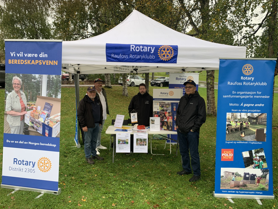 Profilering av Raufoss Rotary og våre prosjekter