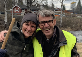 Raufoss Rotary’s ivrige klubbmedlemmer har gjennomført årets ryddesjau i Fugleparken.