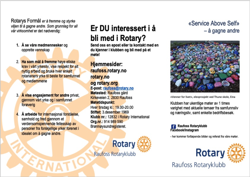 6 GRUNNER TIL MEDLEMSSKAP I ROTARY
