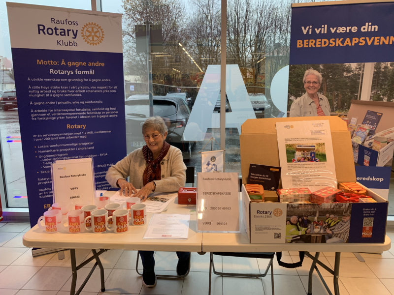 Raufoss Rotaryklubb har mange jern i ilden om dagen.