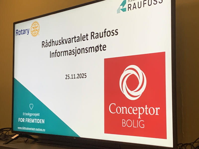 Rådhuskvartalet RAUFOSS "Litt urbant, passe sosialt